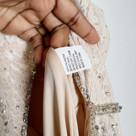 Mac Duggal Embellished One Shoulder Cut Out Gown - Picture 10 of 11